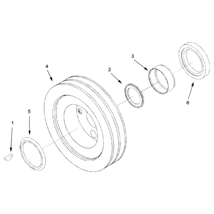 3018761 Cummins Accessory Drive Pulley cqhongx diagram