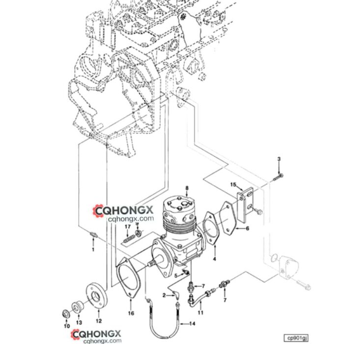 Cummins 68138 Male Connector cqhongx diagram