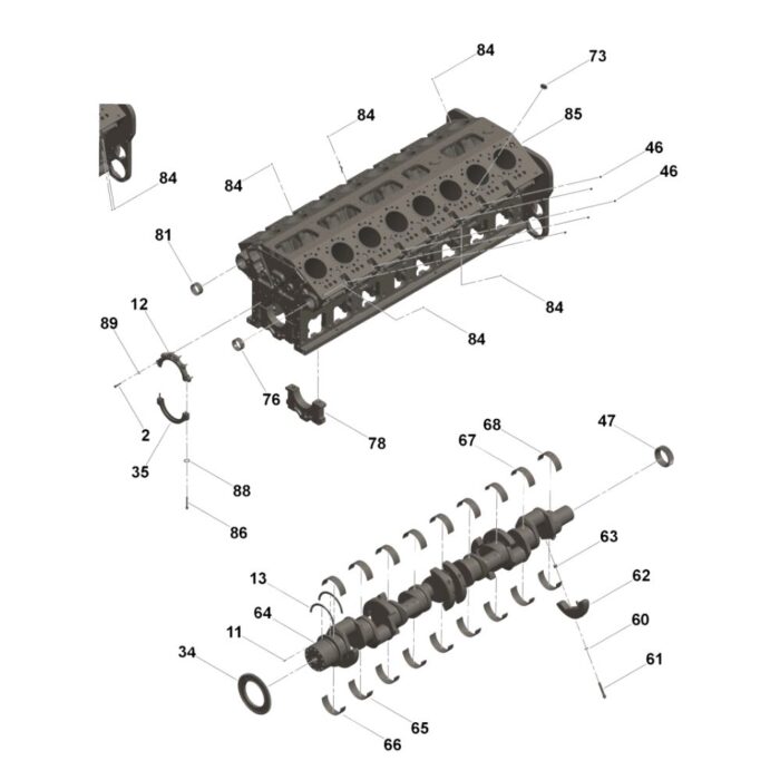 3000139 Cummins Thrust Bearing cqhongx diagram