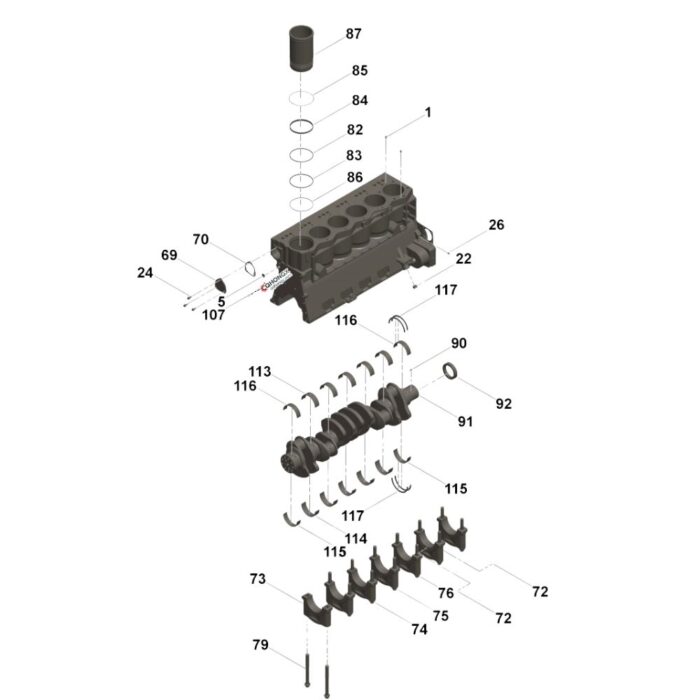 3007517 Cummins Piston Cooling Nozzle cqhongx drawing
