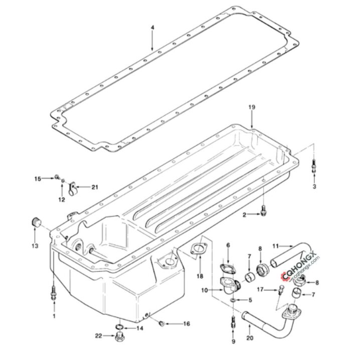 3012527 Cummins Oil Suction Connection cqhognx diagram