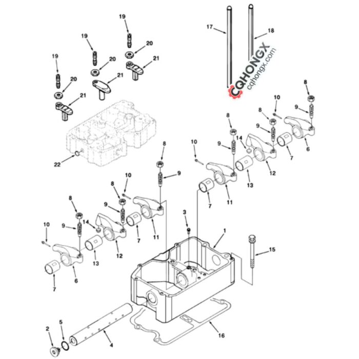 3047479 cummins Rocker lever housing cqhongx drawing