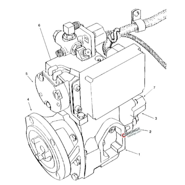 3408326 Cummins Electronic Fuel Control Actuator cqhongx diagram