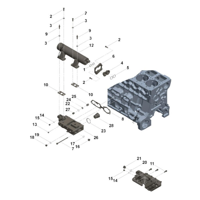 Cummins 4914502 Lubricating Oil Filter Head