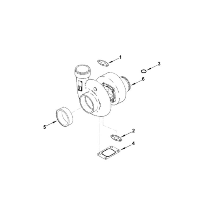 206576 Cummins Turbocharger Gasket cqhongx diagram