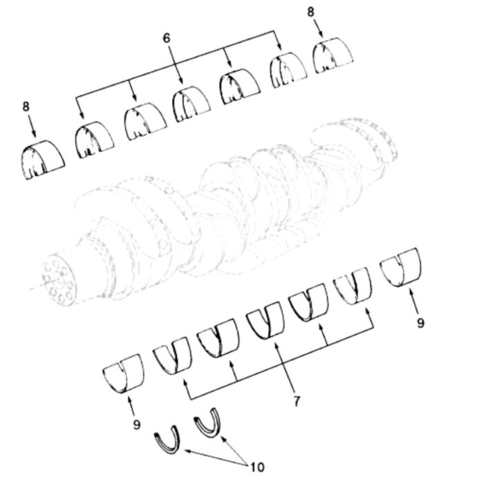 206580 Cummins Main Bearing cqhongx diagram