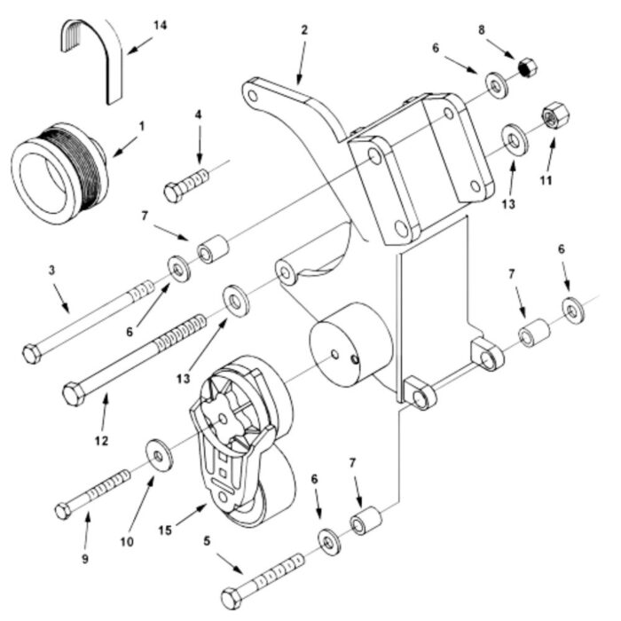 3014711 Cummins Alternator Pulley cqhongx diagram