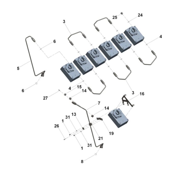 Cummins 3637140 Fuel Plumbing Bracket